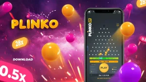 Slot Plinko en aplicación móvil.