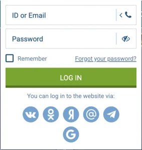 1xbet login